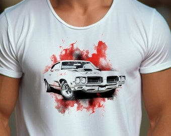 Pontiac GTO Muscle Car Unisex Cotton Tee T-Shirt Limited-Edition