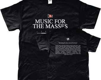 depeche mode music for the masses tour 1987-88 tshirt