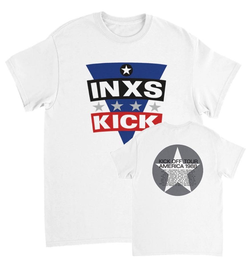 80年代　INXS Tour Vintage T-Shirt XL Inxs Tour 1988 Shirt - Etsy