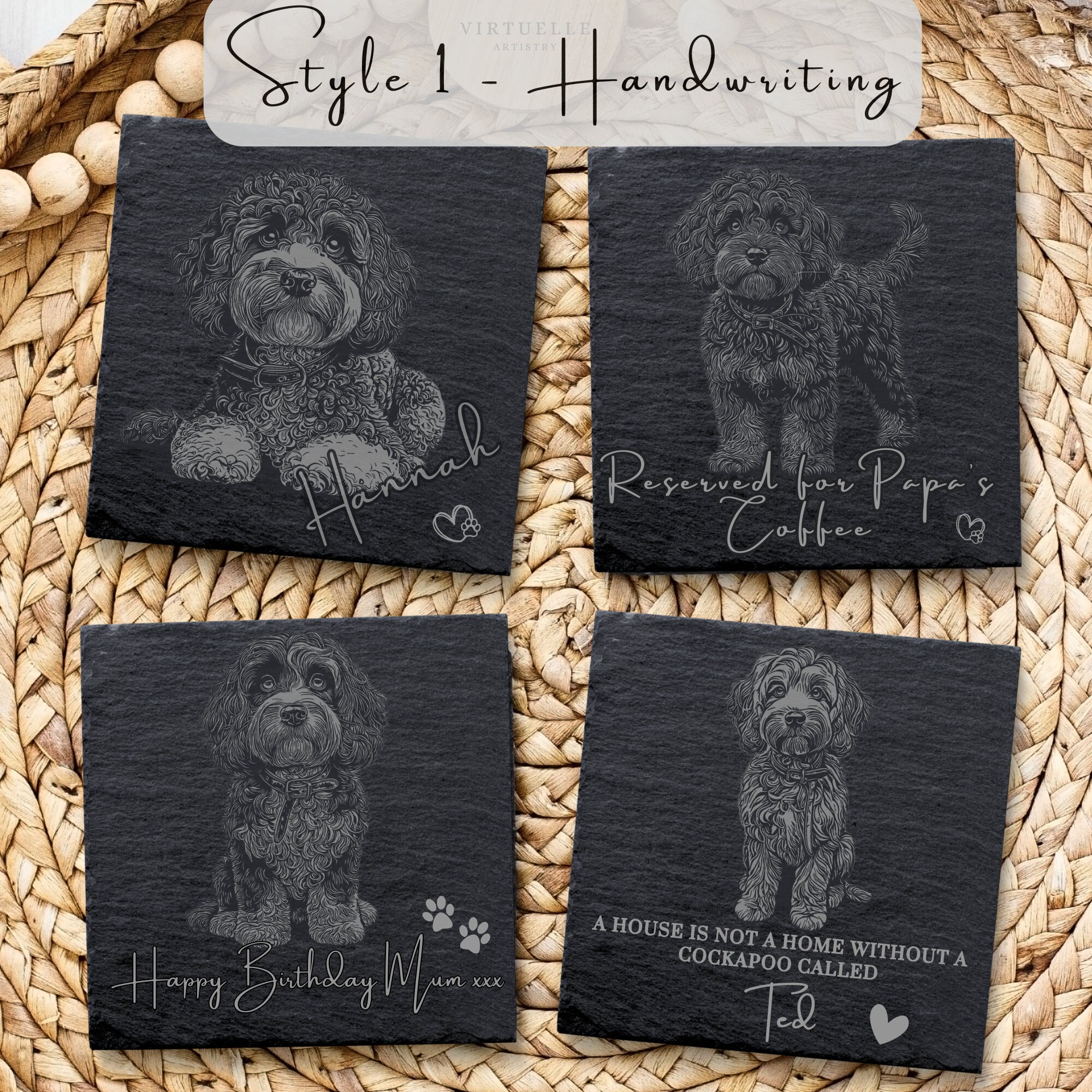 cockapoo-engraved-decorative-slate-coaster-personalised-gift-unique-pet