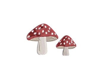 Mushrooms Machine Embroidery File Instant Download Nature Autumn Fall