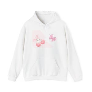 Sudadera con capucha de anime, acogedora sudadera unisex, regalo kawaii, ropa casual linda, ropa de anime, moda de dibujos animados rosa