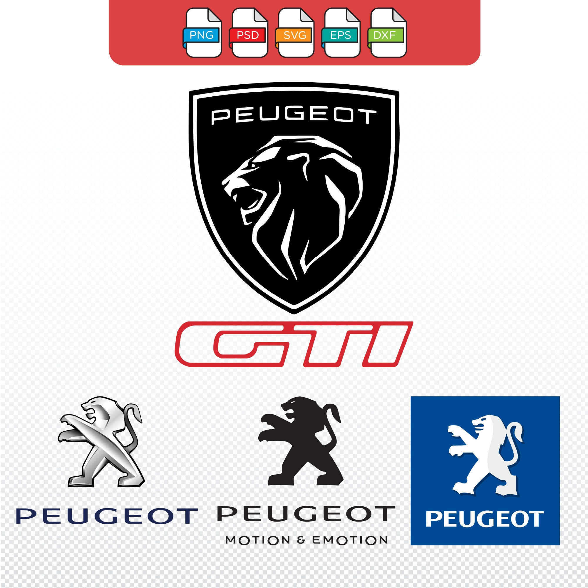 Emblème de logo Peugeot – Povcars