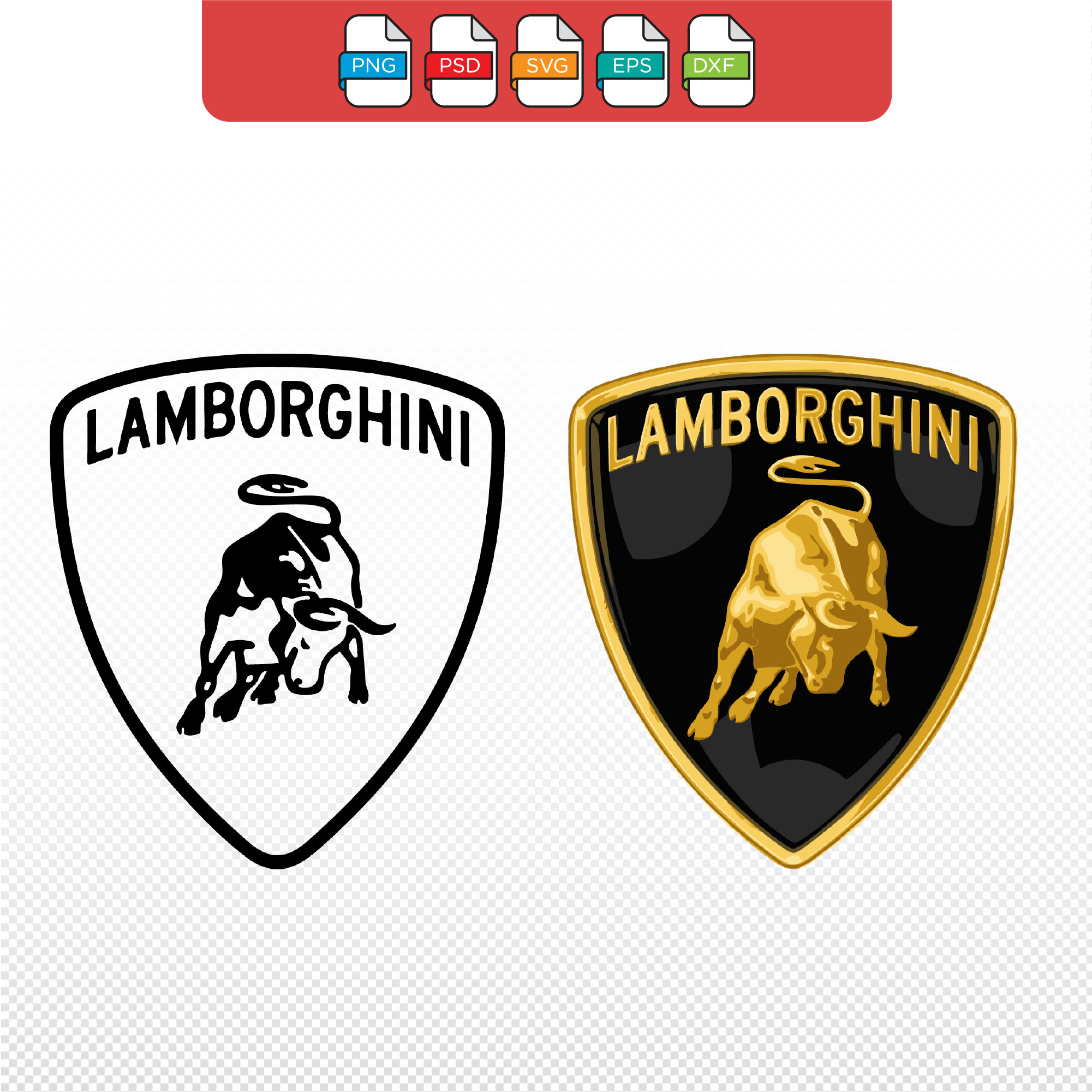 Lamborghini Svg Png Dxf Cricut File, Svg Bundle, Sticker, Cricut Svg