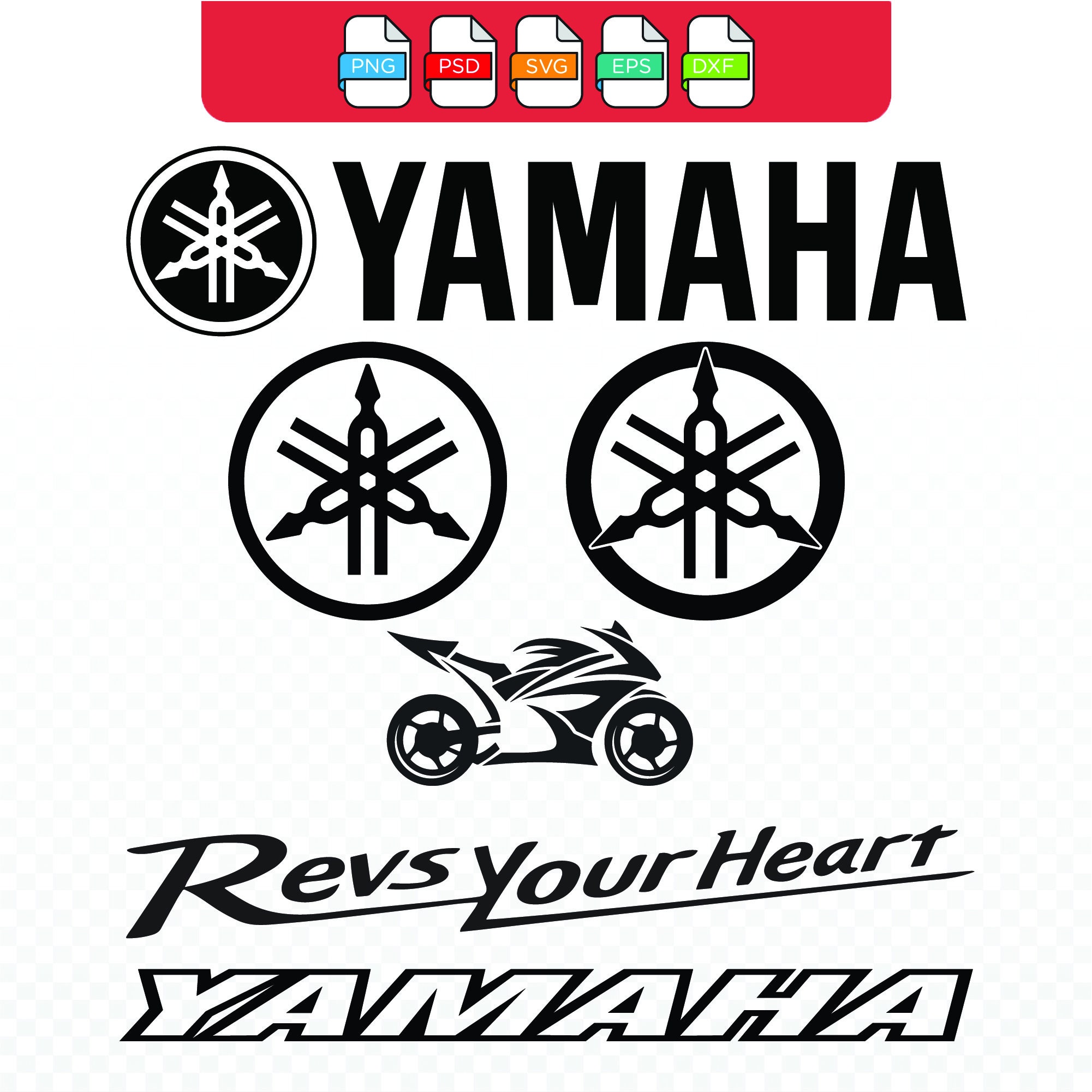 Yamaha SVG/PNG/DXF Cricut, Silhouette, Sublimation, Decal