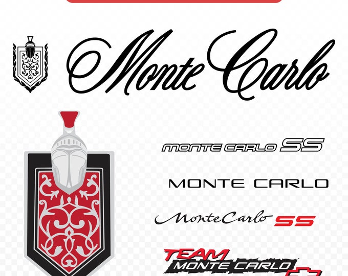 1987 Monte Carlo Svg, Dxf and Png File Ready to Cut on a Cameo or