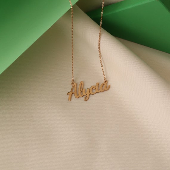 14K Gold Name Necklace, Personalized Name Necklace, Dainty Name Necklace,Name Necklace, Custom Name Necklace, Graduation Gift, Birthday Gift