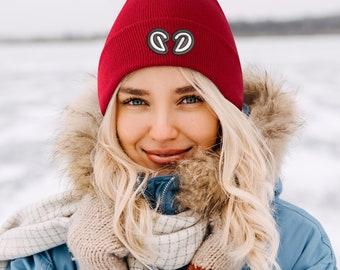 Unisex Embroidered Knit Beanies