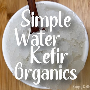 Live Organic Water Kefir Grains | Probiotic Culture | Vegan | Homemade Fizzy Beverage Support Gut Health