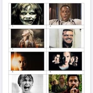 Instant Download - Halloween Hallowe&#39;en Themed Party Quiz Fun Charity Pub Trivia Horror Movie Quiz