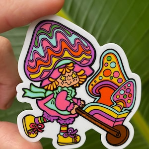 UV Coated Vinyl Die Cut Shroomer Shortcake Sticker