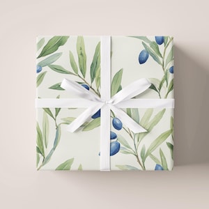 Olive Branch Gift Wrap Sheet | Wrapping Paper | Gift Paper | For Gifts | Packaging | Paper Crafts | For Any Occasion