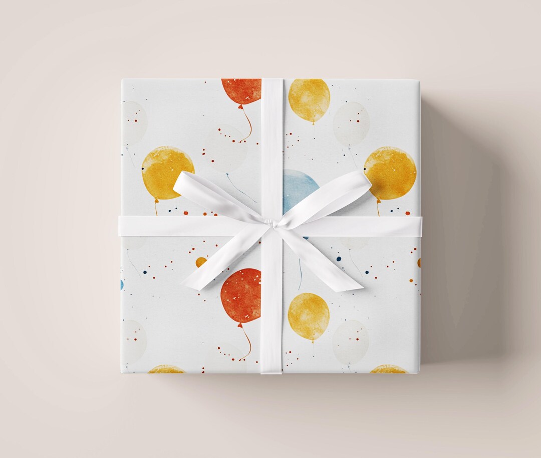 Balloons Gift Wrap Sheet | Wrapping Paper | Gift Paper | for Gifts ...
