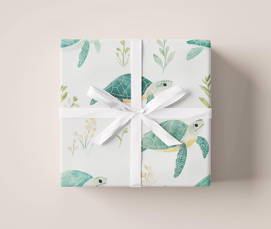 Sea Turtles Gift Wrap Sheet | Wrapping Paper | Gift Paper | for Gifts ...