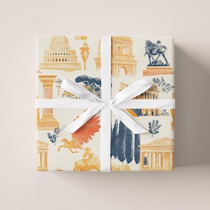 Papier cadeau inspiré de Rome | Papier cadeau | Papier cadeau | Pour les cadeaux | Emballage | Créations en papier | Pour toutes les occasions