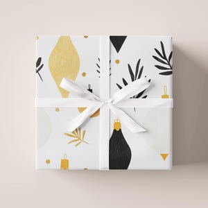 New Year&#39;s inspired Gift Wrap Sheet | Wrapping Paper | Gift Paper | For Gifts | Packaging | Paper Crafts | For Xmas | Christmas | New Year&#39;s