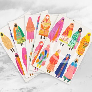 5 stickervellen winterkleding | Afdrukbaar | Digitale download, png-bestand | Afdrukken en snijden | Voor dagboek of plakboek | Voor leerkrachten en kinderen