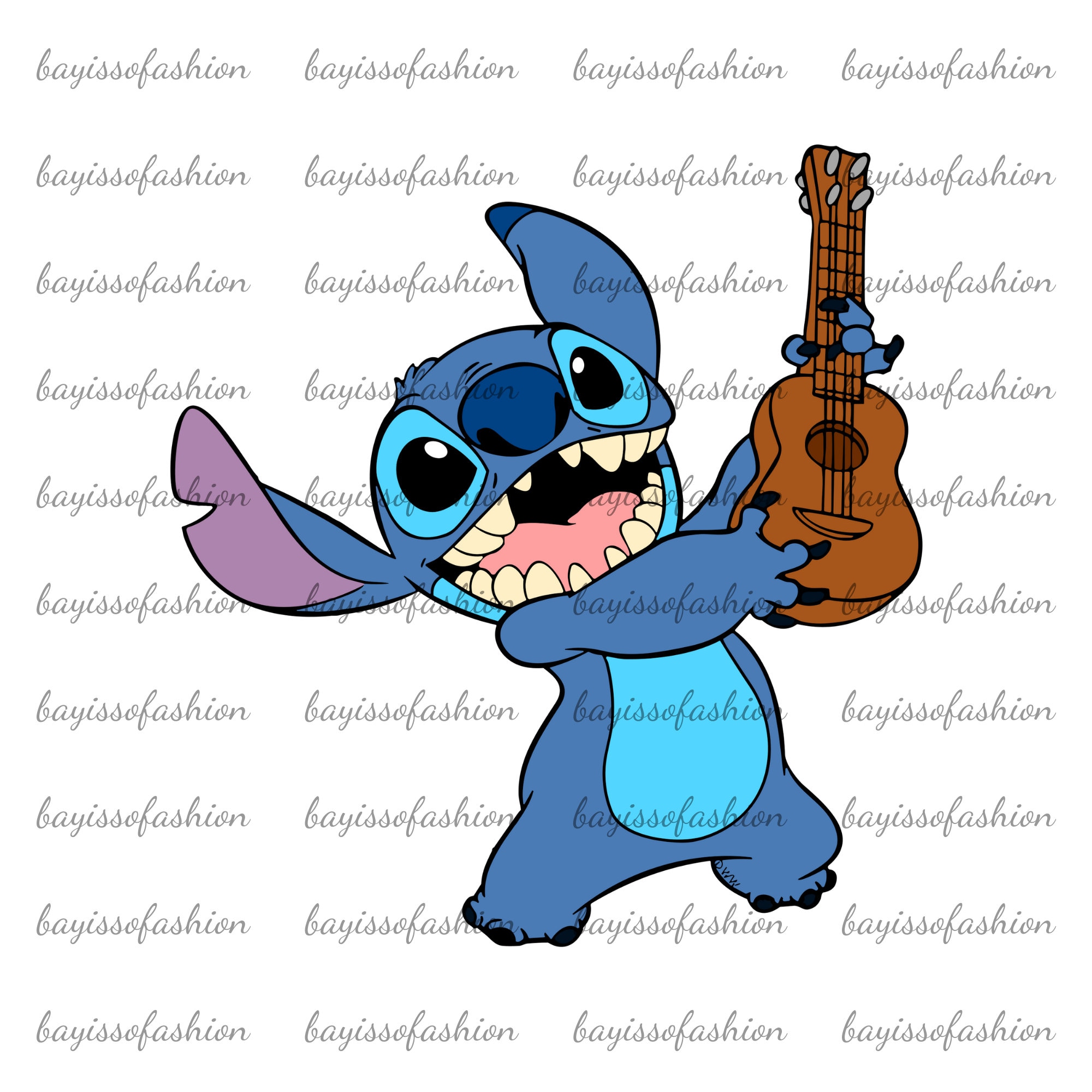 ギターを持ったスティッチ、スティッチ PNG、スティッチ PNG バンドル