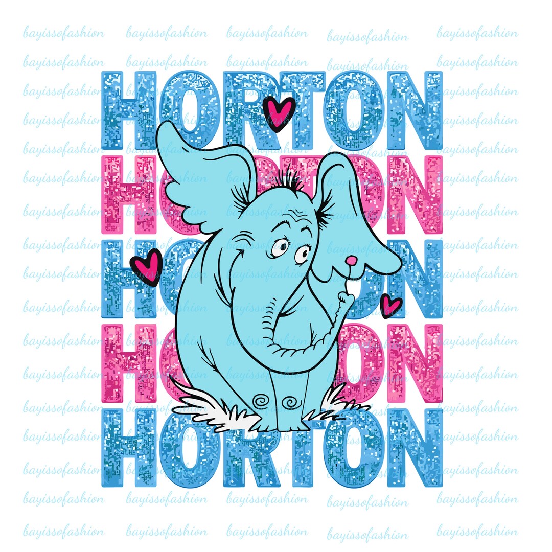 Dr Seuss Horton - Silhouettes Digital Download, PNG, Cricut, Silhouette ...