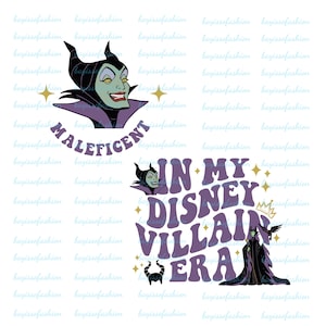 Two-sided Villain Shirt Png, Maleficent Png, In My Villain Era Png, Villain Png, Villain Png Sublimation, Evil Queen Png, Ursula Png