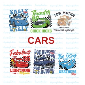 Cars PNG Bundle, cars Png, Lightning McQueen Png, Cars PNG clipart, For cars shirt or birthday, Lightning McQueen Silhouette,Cars Movie Png