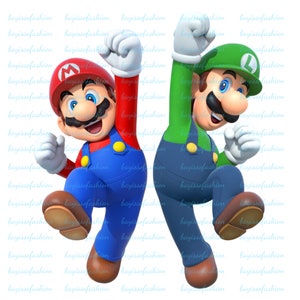 Super Mario Collage With Friend Png, Super Mario clipart, printable mario png,digital mario, Super Mario Design Png,Mario Allstar png images