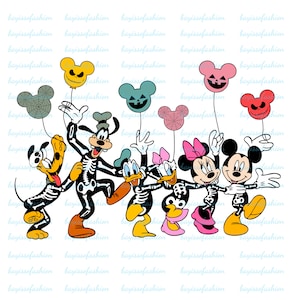 Mickey Friends Halloween Png,Characters Halloween Png,Mickey Scary Cute Horror Characters,Halloween Png, Horror Png