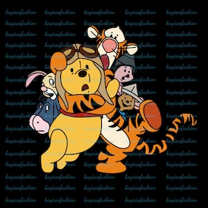 Classic Winnie the Pooh Friends PNG,Winnie the Pooh Clipart,Instant Digital Download,Pooh Bear with honey pot,Winnie the Pooh birthday shirt