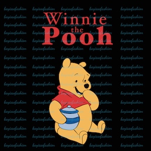 Winnie the Pooh with Honey PNG, Winnie the Pooh Clipart, Instant Digital Download, Pooh Bear with honey pot, Winnie the Pooh birthday shirt