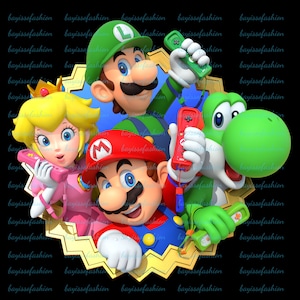 Super Mario Collage Png,Super Mario Friends ,Super Mario clipart, printable mario png,Super Mario Design Png, Mario Allstar png images