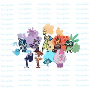Inside Out 2 PNG, Inside Out 2 Anger, Joy, Disgust, Sadness, Fear, Ennui,Envy, Embarrassment, Anxiety, Inside Out Faces, Poster, Digital Png