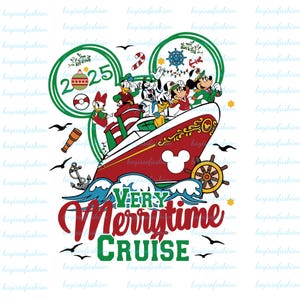 Christmas Cruise 2025 PNG, Merry Christmas Png, Very Merrytime Cruise PNG, Family Christmas Cruise Png,Holiday, Christmas Family Vacation