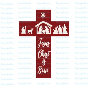 Jesus Silhouette Jesus am Kreuz Christliche Schneidedatei Religiöse Clipart SVG Jesus PNG Digital