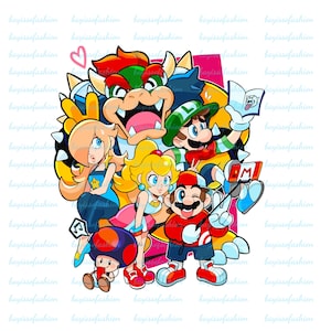 Super Mario Friends Png,Super Mario Collage Png,Super Mario clipart, printable mario png,Super Mario Design Png, Mario Allstar png images