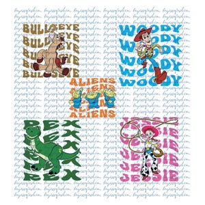 Toy Story SVG PNG Bundle, Woody Svg Png Files for Cricut, Toy Story Png, Buzz Lightyear Svg for Shirts