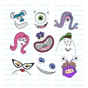 Monsters Png, Monsters Bundle ,Characters PNG, Monsters For Cricut, Monsters Head Png, Sully Png, Mike Png, Boo Png,Etc .Bundle Png ...