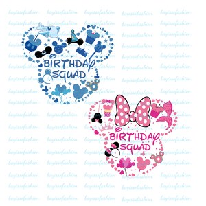 Birthday Squad Png, Bundle Birthday Png, Birthday Girl Png, Birthday Boy Png, Family Birthday, Snack and Balloons, Png Files For Sublimation