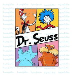 Lisez à travers l'Amérique Personnages de dessins animés png | Lisez à travers l'Amérique PNG | Chat dans le chapeau PNG | Livre Dr. Suess PNG | png