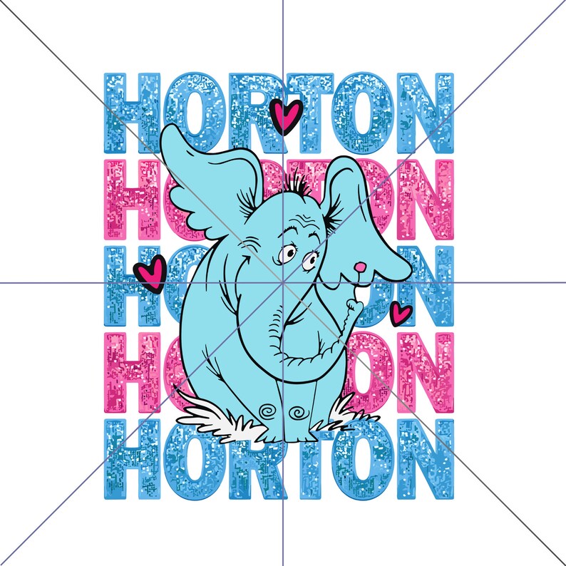 Dr Seuss Horton Silhouettes Digital Download, PNG, Cricut, Silhouette ...