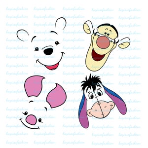 Winnie the Pooh Bundle PNG | Pooh PNG Bundle | Bundle Layered PNG | Winnie and Friends Png |  Winnie the pooh cricut | Digital files