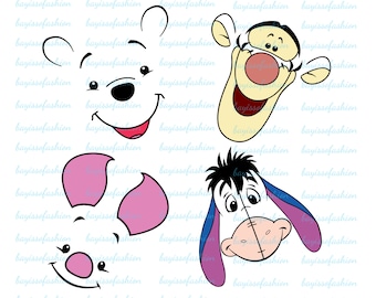 Winnie the Pooh Bundle PNG | Pooh PNG Bundle | Bundle Layered PNG | Winnie and Friends Png |  Winnie the pooh cricut | Digital files