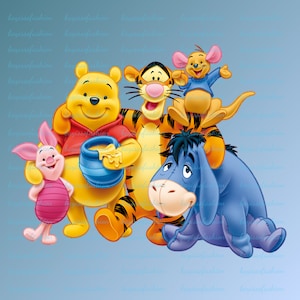 Honey Winnie the Pooh Friends PNG,Winnie the Pooh Clipart,Instant Digital Download,Pooh Bear with honey pot,Winnie the Pooh birthday shirt