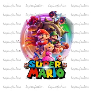 Mario Birthday png, Editable Mario PNG, Super Mario Bros Clipart Digital Download, Mario Characters png , Mario Png