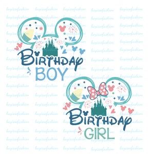 Family Birthday Girl Png, Family Birthday Boy Png, Couple Birthday Png, Making Memories 2025 Png, Birthday Ears Png, Magical Kingdom Png