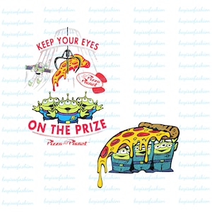Bundle Pizza Planet Png ,Keep Your Eyes Pizza Aliens PNG, Story About Toys Png, Files For Cricut, Silhouette, Cut Files, Instant Download