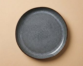 Petite assiette en céramique, assiette à petit-déjeuner, assiette à dessert, assiette à gâteau, bleu « Breezy », 20 cm, céramique du Portugal