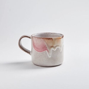 Large mug cup Melting Ice Frozen Cream pastel colors gradient, 400ml - ceramic mug handmade in Portugal by Egg Back Home