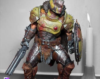 Doom Slayer Statue | Doom: The Dark Ages | Eternal Warrior Statue | Tabletop RPG & DnD Display Gift Idea | Gift For Gamer | Game Room Decor