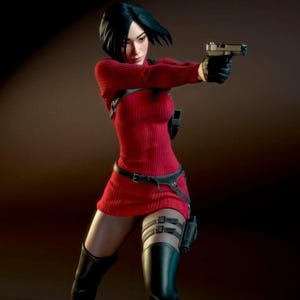 Ada Wong 11.8&#39;&#39; Resin Figure | Resident Evil Collectible | Horror Game Figurine | Video Game Statue | Gaming Decor | Gift for Gamers