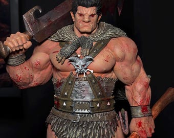 Nosferatu Zodd Resin Figur | Berserker Sammlerstück | Geschenk für Geek & Gamer | Gamer Regal Dekor | Fantasy Manga Sammlerstück | Fantasie-Kriegerin